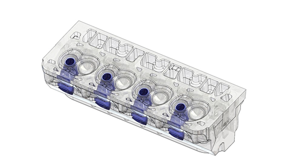 engine block quick surface using MoldPlus and Mastercam